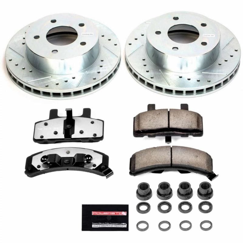 PowerStop — Z36 Truck and SUV Carbon-Fiber Ceramic Brake Pad and Drilled & Slotted Rotor Kit