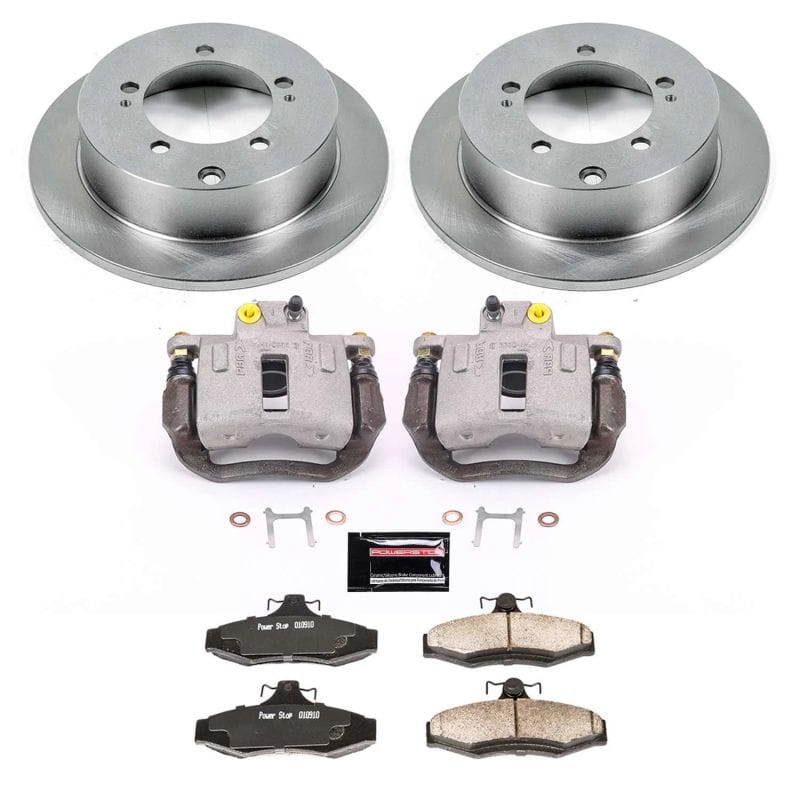 PowerStop — OE Stock Replacement Low-Dust Ceramic Brake Pad, Rotor and Caliper Kit