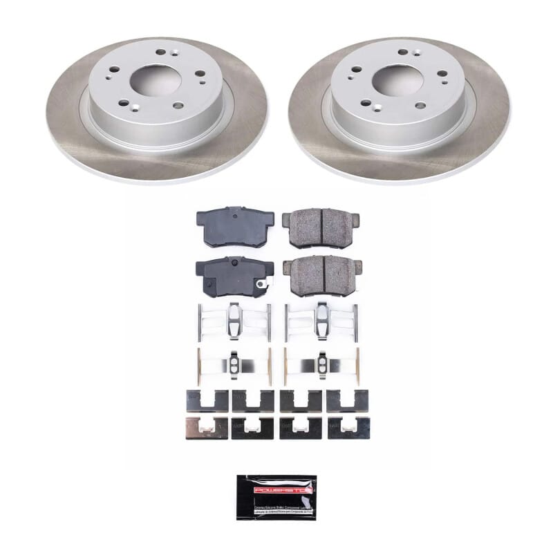 PowerStop — Semi-Coated Rotor and Low-Dust Ceramic Brake Pad Kit