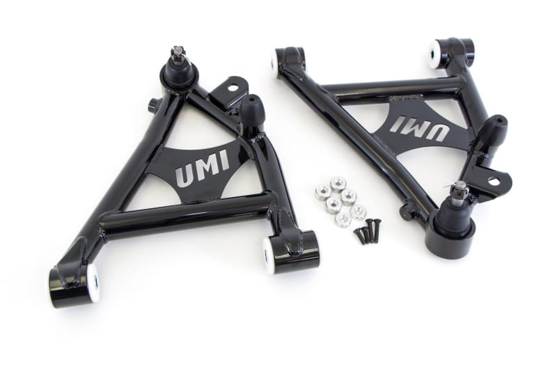UMI Performance — 2052 - 1982-1992 GM F-Body Front Lower A-arms, Delrin, Coilover Specific