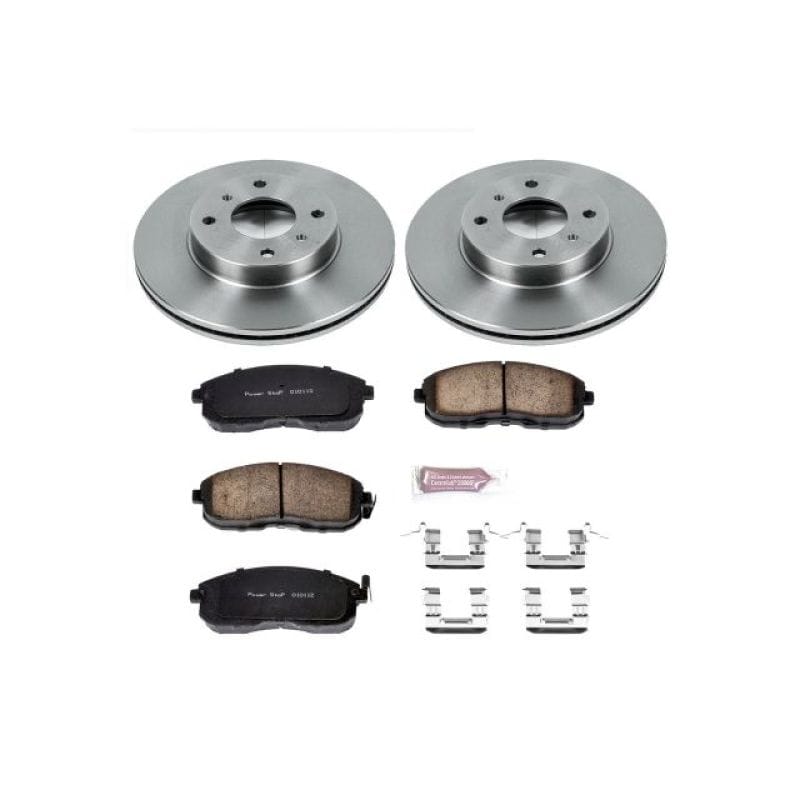 PowerStop — OE Stock Replacement Low-Dust Ceramic Brake Pad and Rotor Kit
