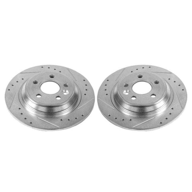 PowerStop — PowerStop Evolution Performance Drilled, Slotted & Plated Brake Rotor Pair