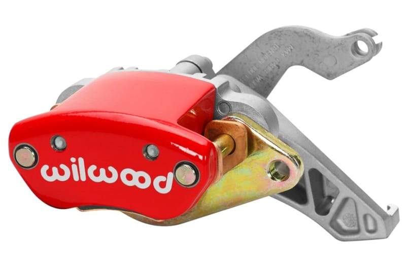 Wilwood — CALIPER,MC4,MECH,P-BRAKE,1.19,.81 ROTOR L/H,RED