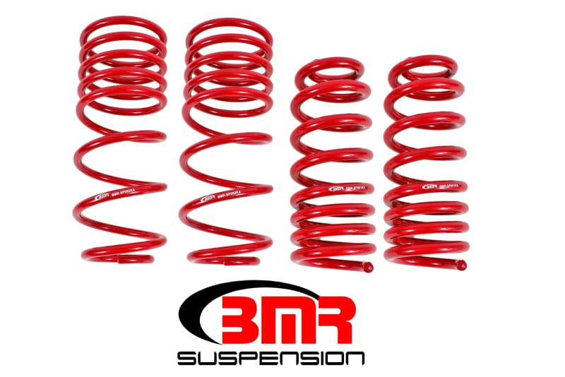 BMR Suspension — Lowering Springs, Set Of 4, 1.25 Inch Drop, Handling