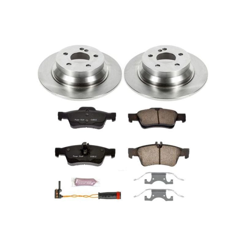 PowerStop — OE Stock Replacement Low-Dust Ceramic Brake Pad and Rotor Kit