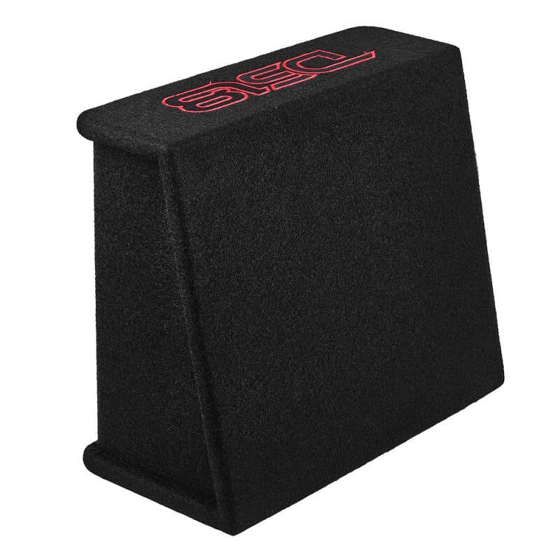 DS18 — DS18 Single 10in Shallow Subwoofer and Enclosure 350 Watts RMS Amplified Sealed Black Carpet