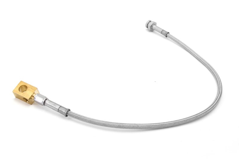 Rugged Ridge — Brake Hose Kit, Front, Stainless Steel, Drum; 66-71 Jeep CJ/Commando
Brake Hose