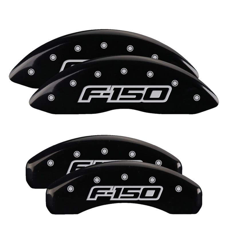 MGP — Set Of 4 Caliper Covers, Engraved Front And Rear: Raptor, Black Powder Coat Fini