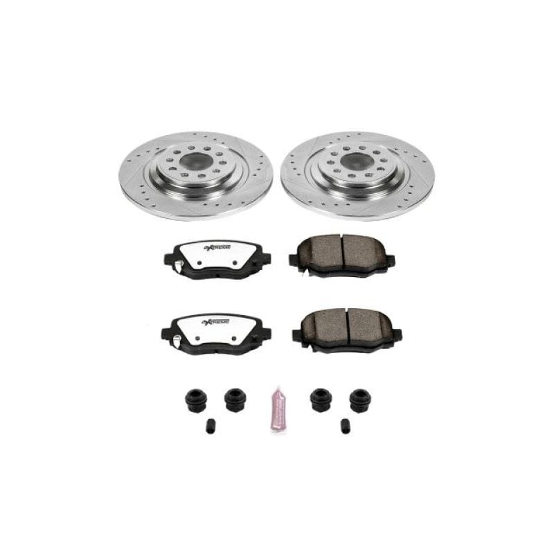 PowerStop — Z36 Truck and SUV Carbon-Fiber Ceramic Brake Pad and Drilled & Slotted Rotor Kit