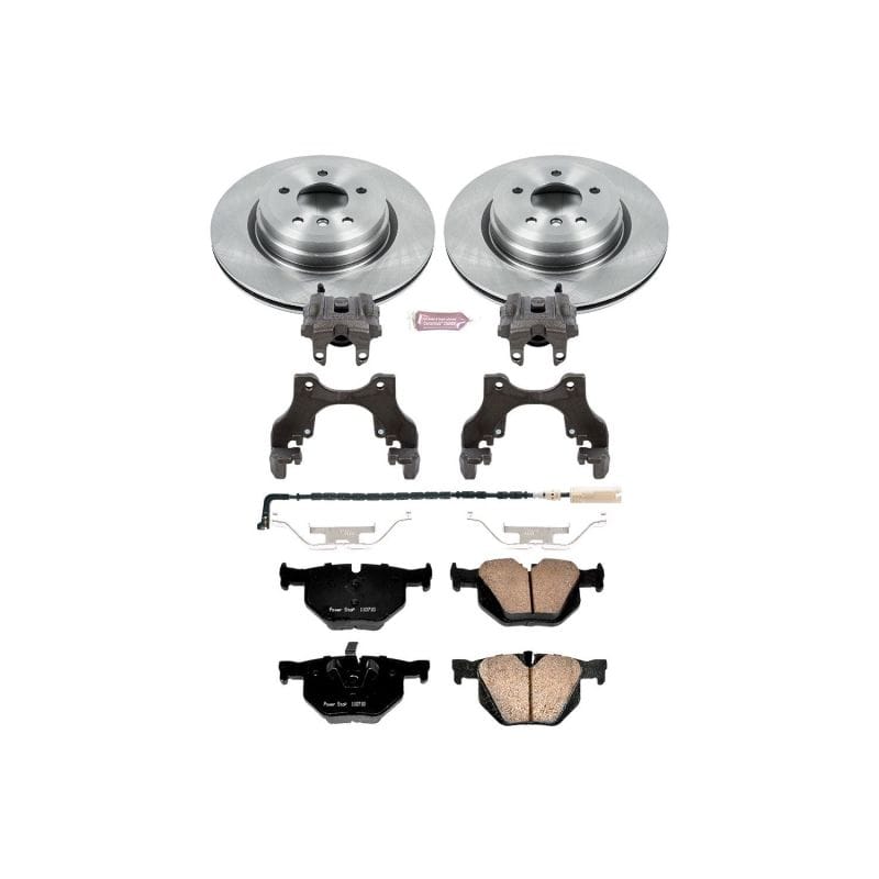 PowerStop — OE Stock Replacement Low-Dust Ceramic Brake Pad, Rotor and Caliper Kit