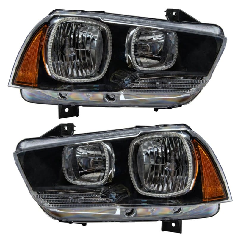 ORACLE Lighting — 2011-2014 Dodge Charger Pre-Assembled LED Halo Headlights - (Non-HID)