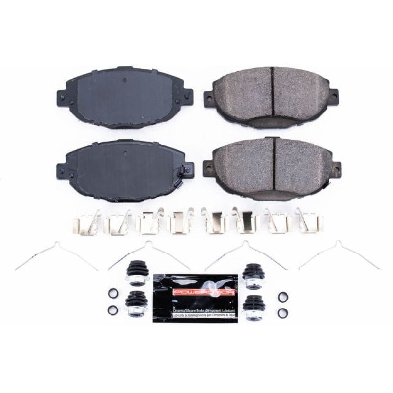 PowerStop — PowerStop - Z23 Daily Driver Carbon-Fiber Ceramic Brake Pads with Hardware Kit