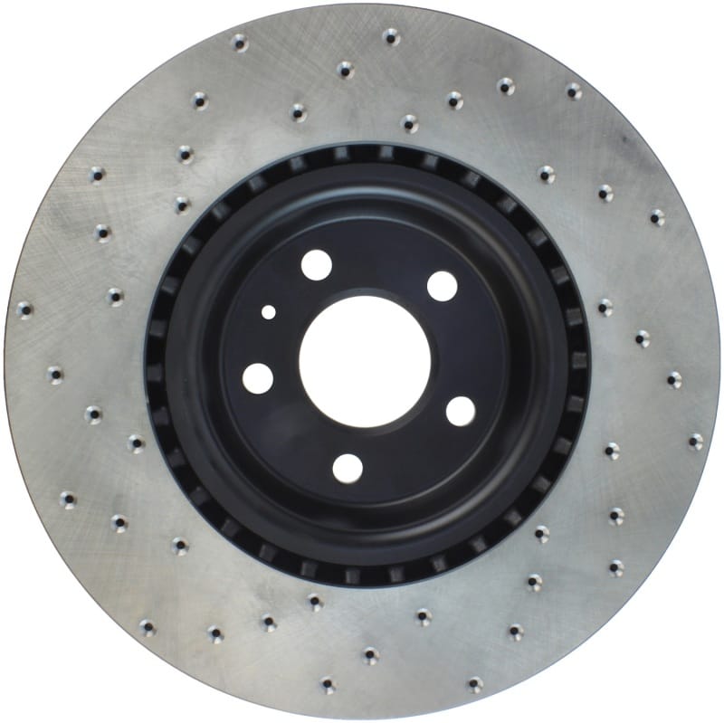 Stoptech — StopTech Sport Cross Drilled Brake Rotor; Front Left