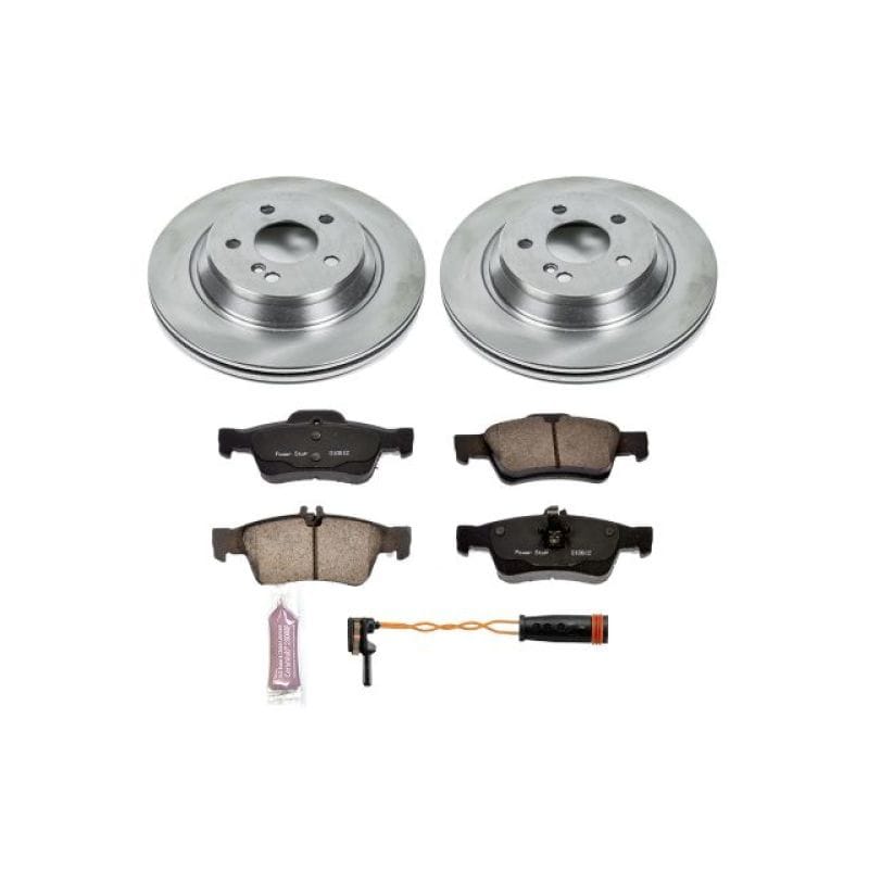 PowerStop — OE Stock Replacement Low-Dust Ceramic Brake Pad and Rotor Kit
