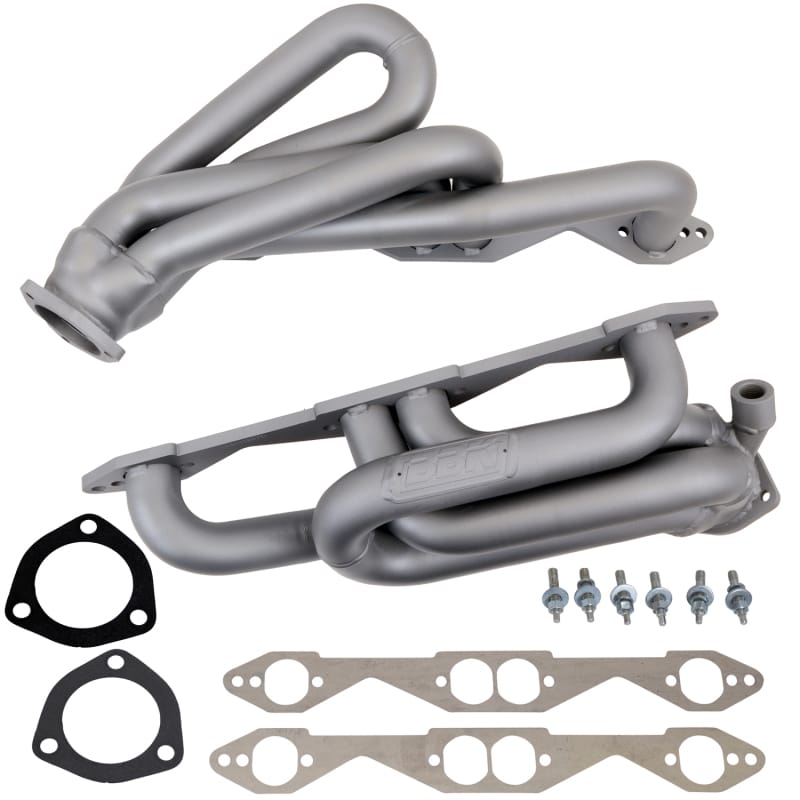 BBK — 1996-1999 CHEVY / GM TRUCK SUV 5.0L 5.7L 1-5/8 SHORTY HEADERS (TITANIUM CERAMIC)
Shorty Tuned Length Exhaust Header Kit