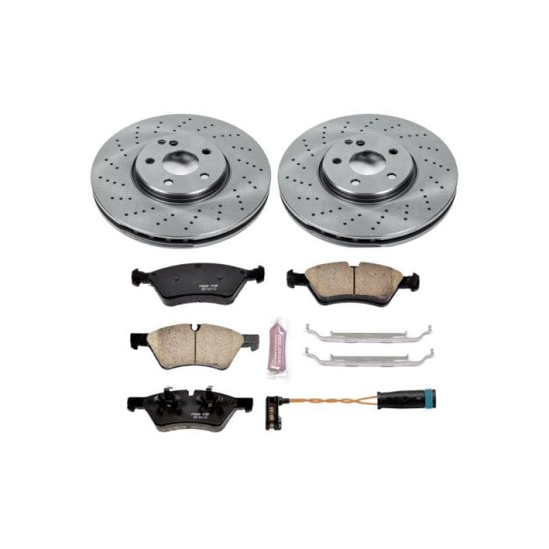 PowerStop — OE Stock Replacement Low-Dust Ceramic Brake Pad and Rotor Kit
