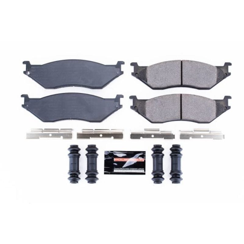 PowerStop — PowerStop - Z23 Daily Driver Carbon-Fiber Ceramic Brake Pads with Hardware Kit