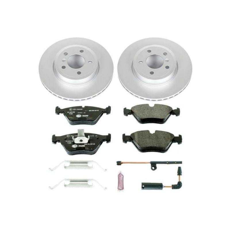 PowerStop — Genuine Geomet Coated Rotors, ECE-R90 Brake Pads + Hardware Kit