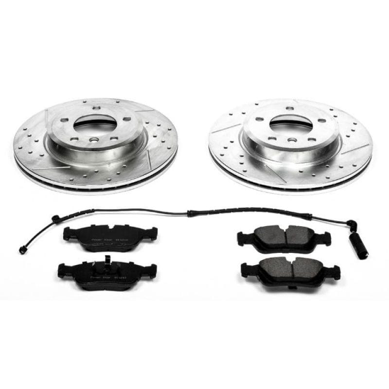 PowerStop — Z23 Daily Driver Carbon-Fiber Ceramic Brake Pad and Drilled & Slotted Rotor Kit