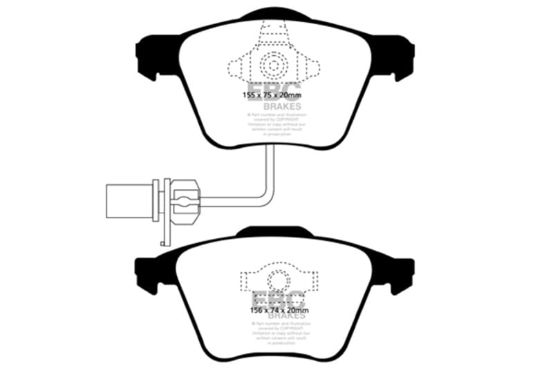 EBC — Redstuff Ceramic Low Dust Brake Pads