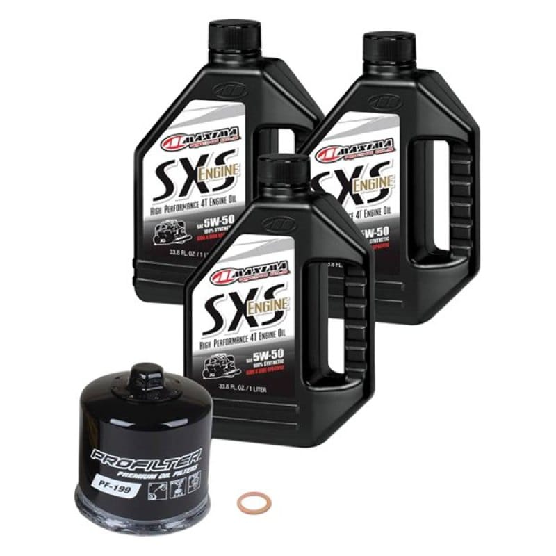 Maxima — Maxima SXS Polaris Turbo Quick Change Kit w/Full Synthetic 10W50 Engine Oil/Filter/Hardware