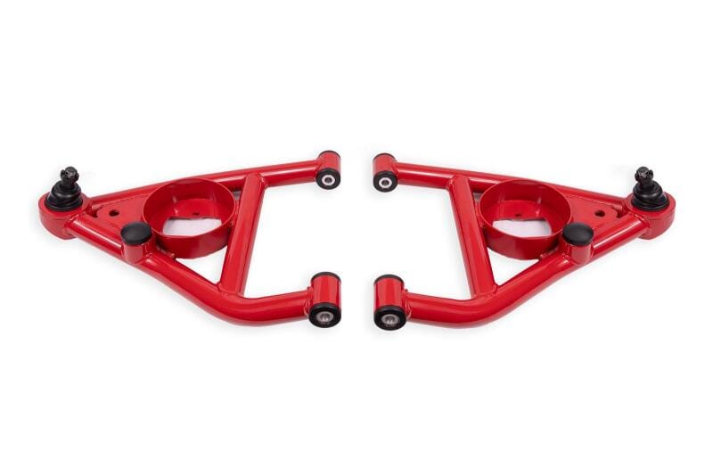 BMR Suspension — A-arms, Lower, Delrin, Std Ball Joint, Front Bump Stops