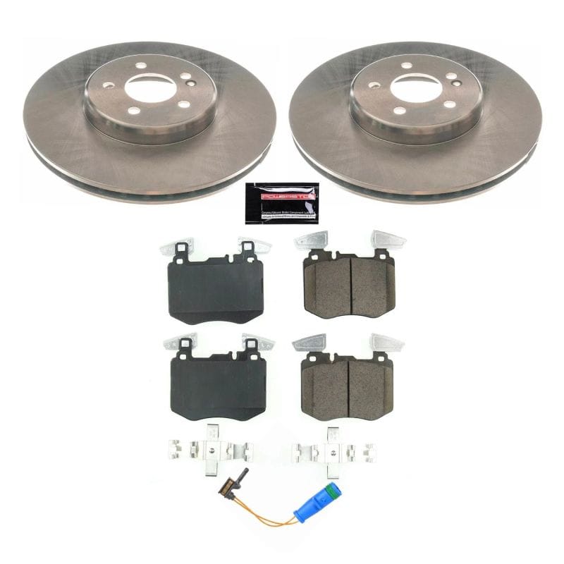 PowerStop — OE Stock Replacement Low-Dust Ceramic Brake Pad and Rotor Kit