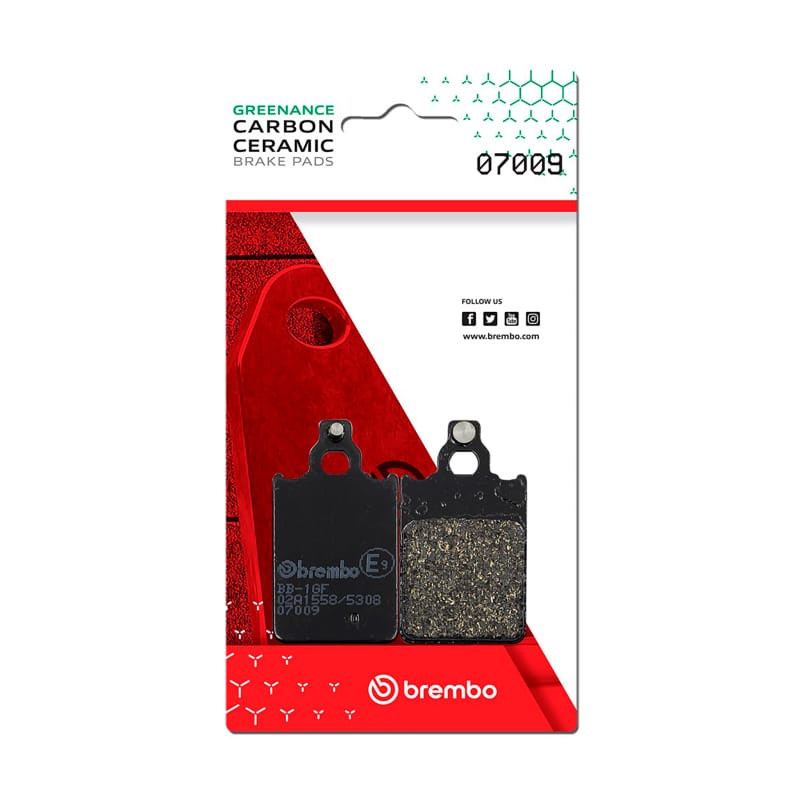 Brembo OE Powersports — Brembo OE Ktm Go/Malaguti Centro/Malaguti F/Yamaha Dt Carbon Ceramic Brake Pad - Front