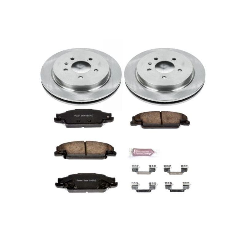PowerStop — OE Stock Replacement Low-Dust Ceramic Brake Pad and Rotor Kit