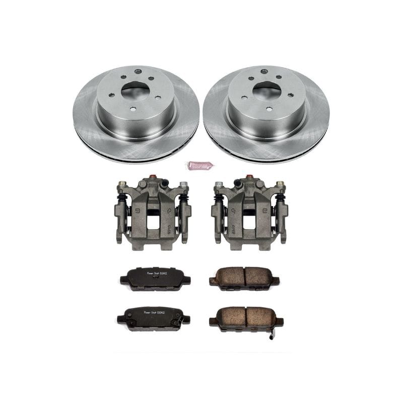 PowerStop — OE Stock Replacement Low-Dust Ceramic Brake Pad, Rotor and Caliper Kit