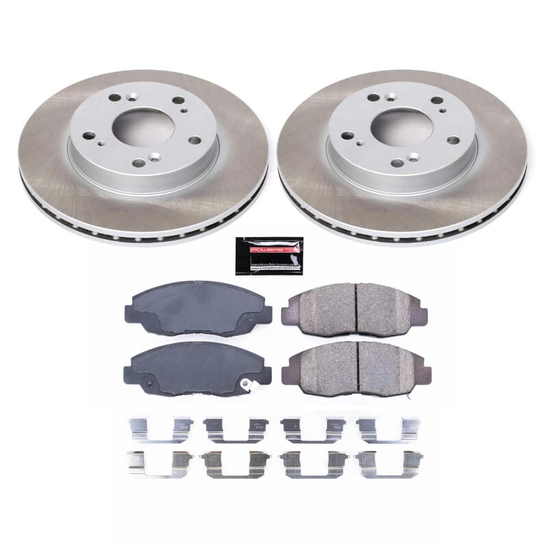 PowerStop — Semi-Coated Rotor and Low-Dust Ceramic Brake Pad Kit