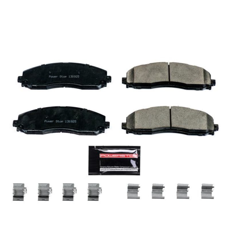 PowerStop — PowerStop - Z23 Daily Driver Carbon-Fiber Ceramic Brake Pads with Hardware Kit