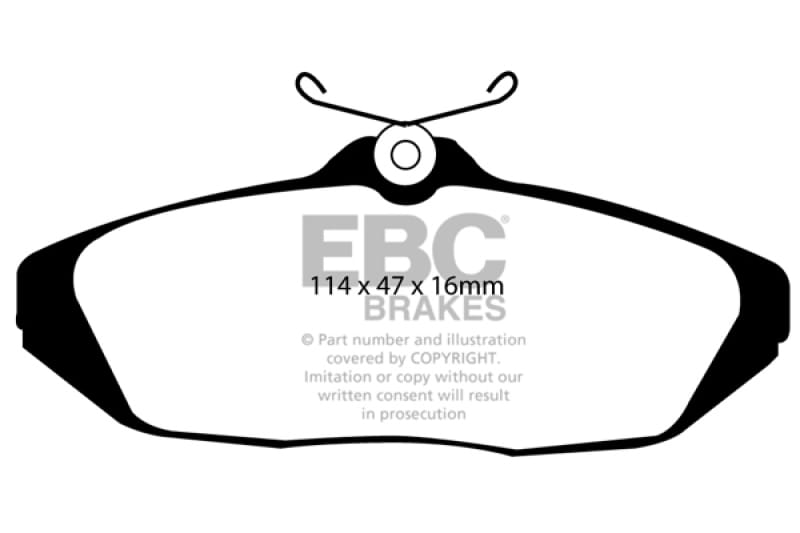EBC — Redstuff Ceramic Low Dust Brake Pads