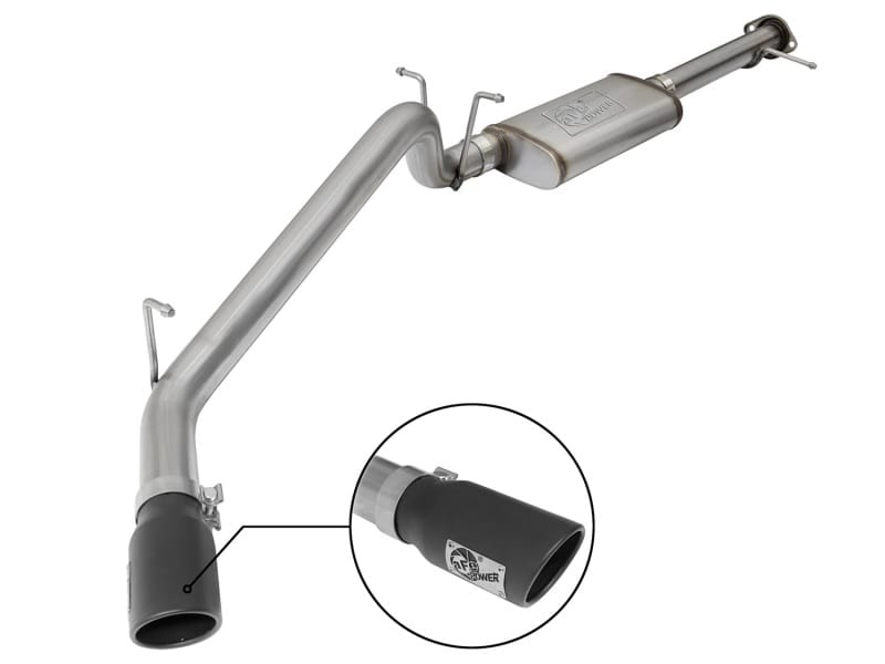 aFe — MACH Force-Xp 3 IN 409 Stainless Steel Cat-Back Exhaust System w/Black Tip
