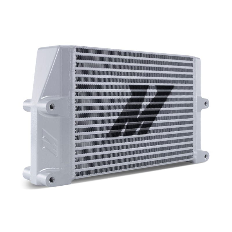 Mishimoto — Universal Oil Cooler, HD Bar-and-Plate, Silver, 10" Core, Same-Side Outlets
