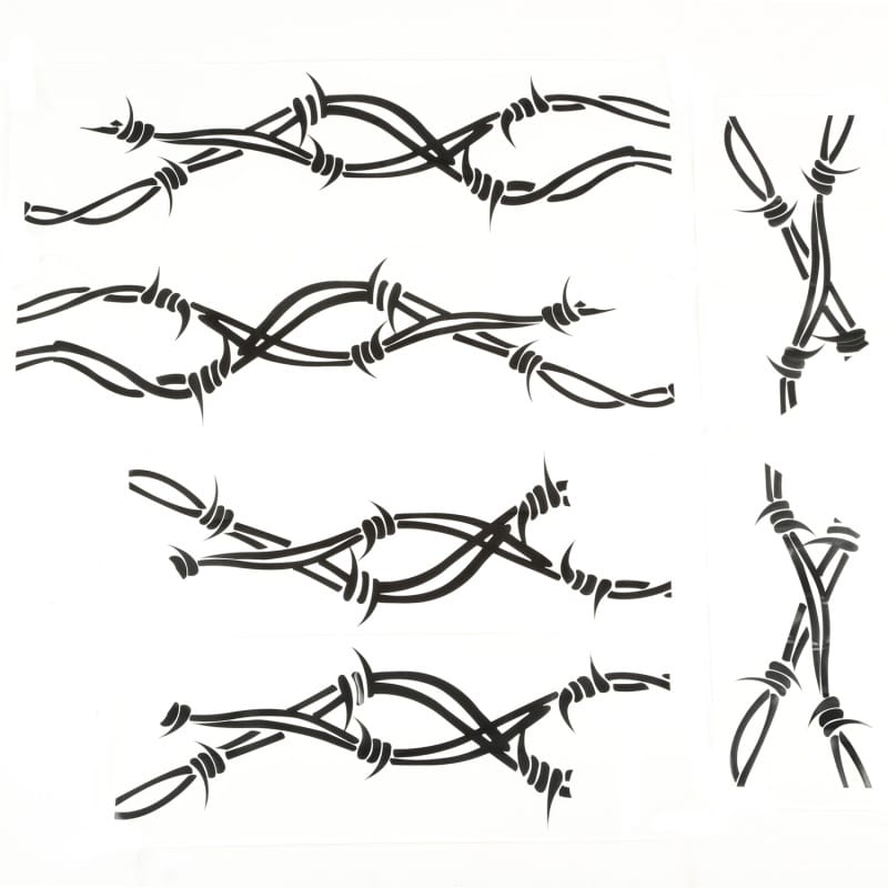 Rugged Ridge — Decal Kit, Side Pair, Barbed Wire; 07-18 Jeep Wrangler JK
Side Decal