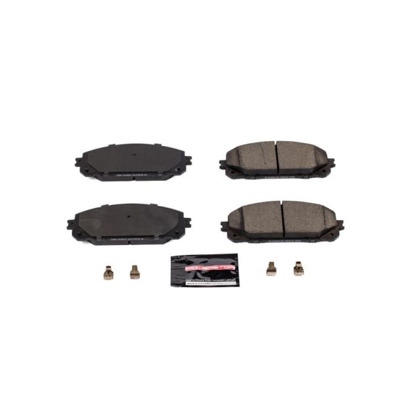 PowerStop — PowerStop - Z23 Daily Driver Carbon-Fiber Ceramic Brake Pads with Hardware Kit