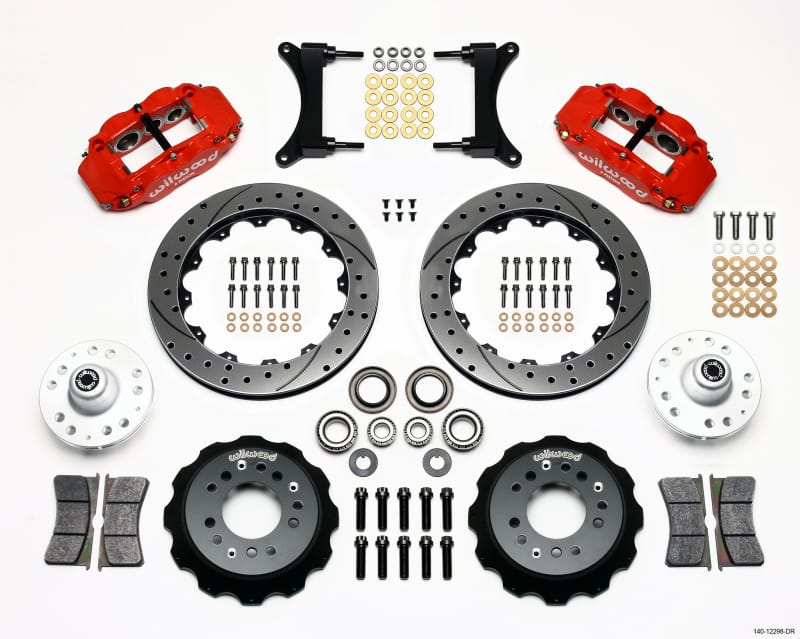 Wilwood — KIT,FRONT,G-BODY,80-87,FNSL6R,12.88 ROTOR,VENTED,DRILLED,RED