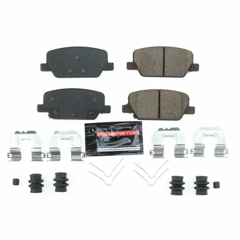PowerStop — PowerStop - Z23 Daily Driver Carbon-Fiber Ceramic Brake Pads with Hardware Kit