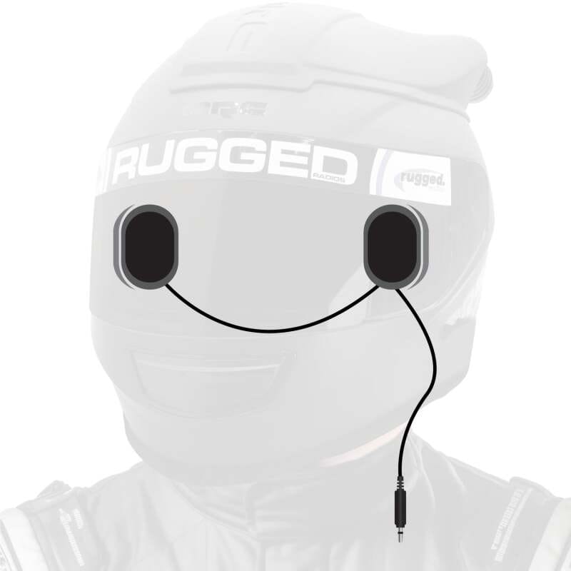 Rugged Radios — Rugged Radios Alpha Audio Speaker Pods - Velcro Mounting and Gel Ear Pods - Stereo & Mono 3.5mm