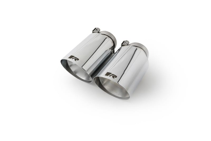 Remus — Remus Stainless Steel 102mm Angled Straight Cut Chrome w/Adj Clamp Tail Pipe Set (Pair)