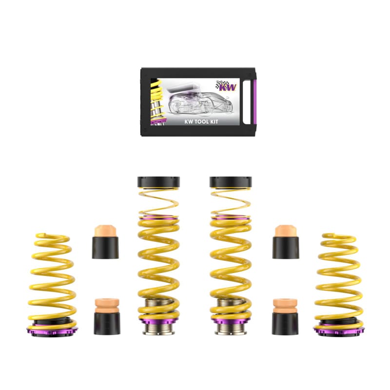 KW — Height adjustable lowering springs for use with or without electronic dampers
KW HEIGHT ADJUSTABLE SPRING KIT - 25371090
