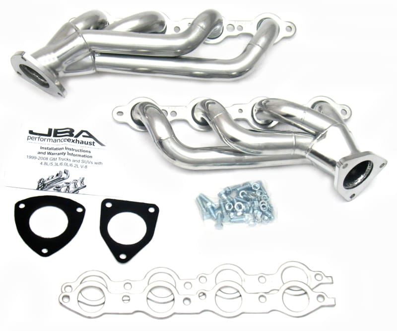 JBA — JBA 03-06 GM Truck 6.0L LS w/o EGR 1-5/8in Primary Silver Ctd Cat4Ward Header
Exhaust Header
