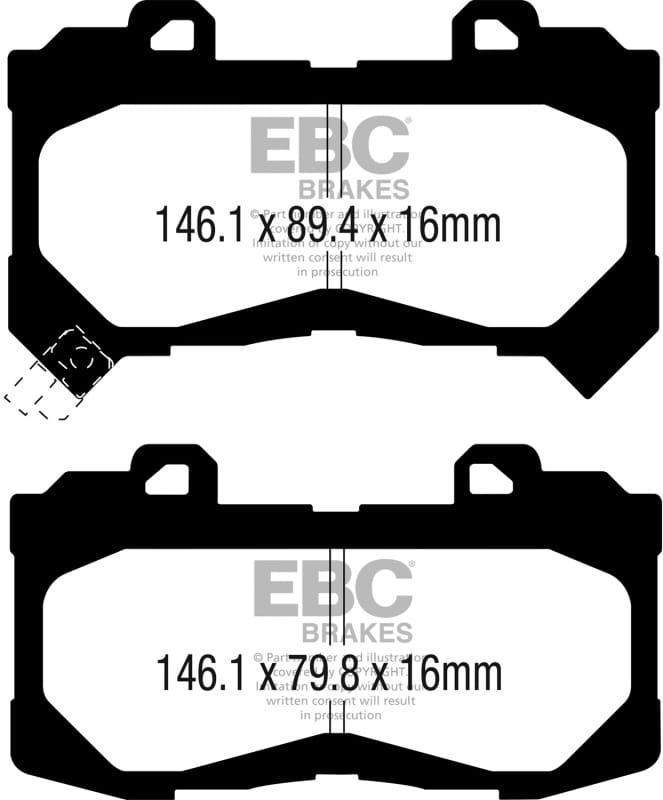 EBC — EBC 15+ Chevrolet Colorado 2.5 Greenstuff Front Brake Pads
Disc Brake Pad