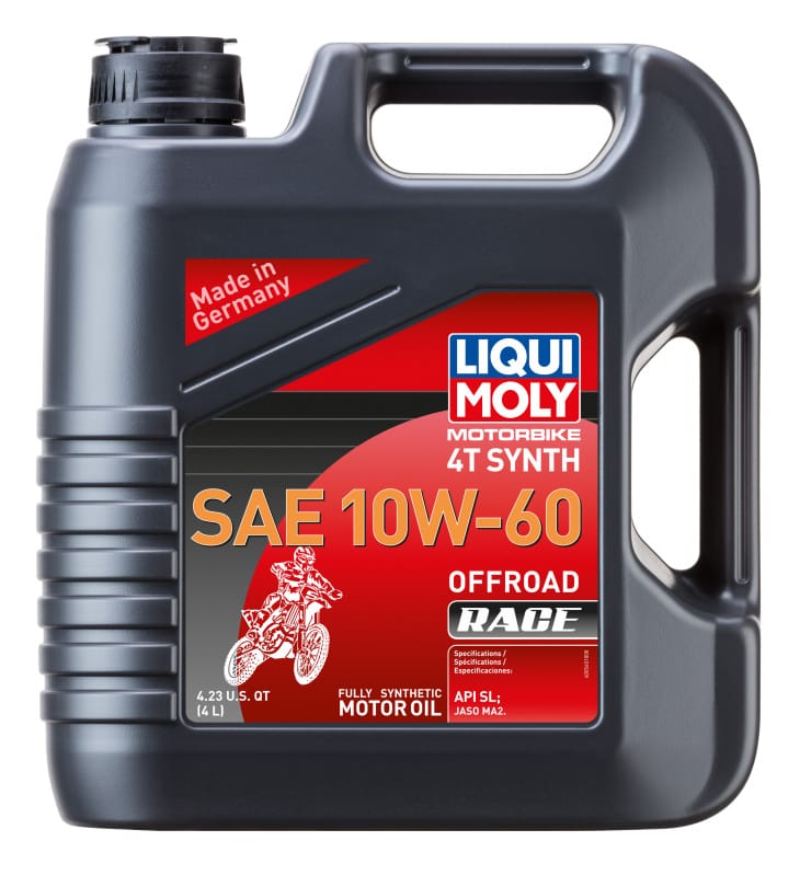 LIQUI MOLY — LIQUI MOLY 4L Motorbike 4T Synth SAE 10W60 Offroad Race