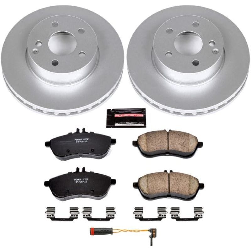 PowerStop — Genuine Geomet Coated Rotor and Carbon-Fiber Ceramic Brake Pad Kit