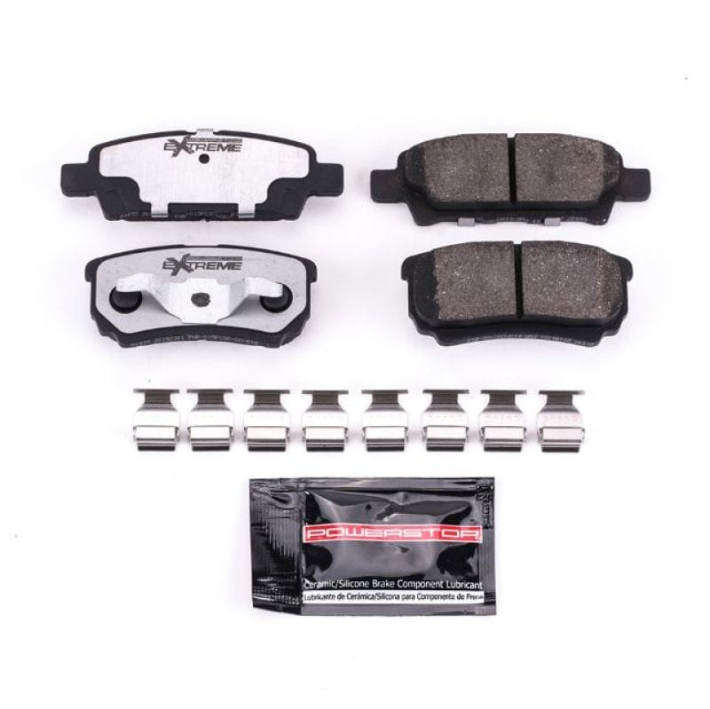 PowerStop — PowerStop - Z26 Performance Carbon-Fiber Ceramic Brake Pads with Hardware Kit