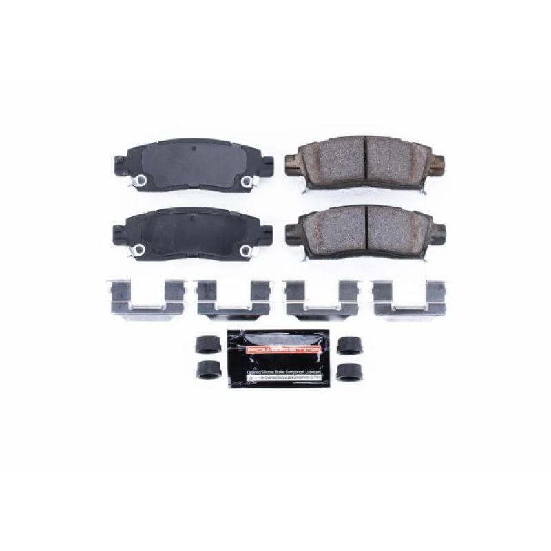 PowerStop — PowerStop - Z23 Daily Driver Carbon-Fiber Ceramic Brake Pads with Hardware Kit
