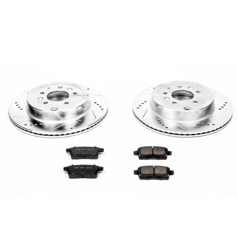 PowerStop — Z23 Daily Driver Carbon-Fiber Ceramic Brake Pad and Drilled & Slotted Rotor Kit