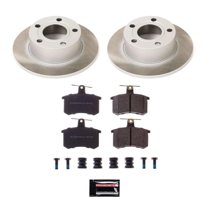 PowerStop — Semi-Coated Rotor and Low-Dust Ceramic Brake Pad Kit